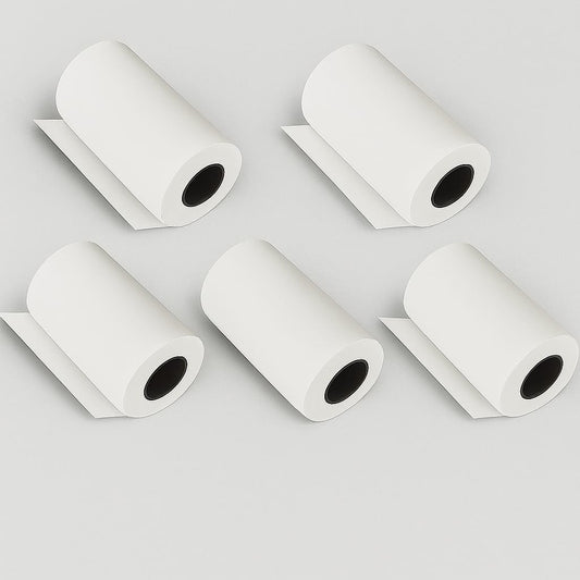 5 Rouleaux de papier d'impression.